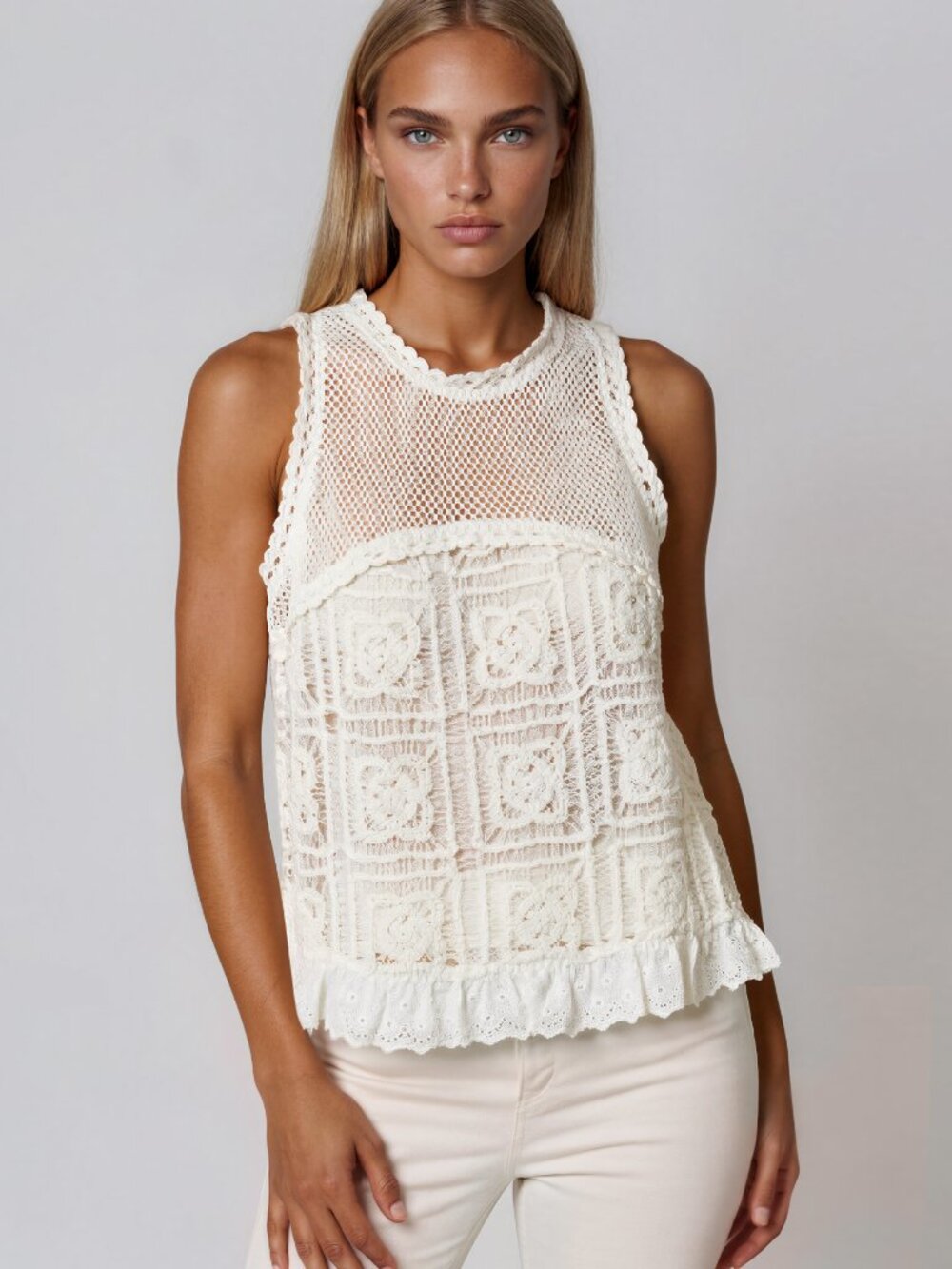 Design History Crochet Tank